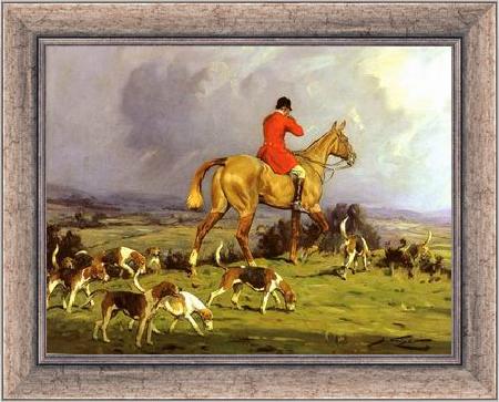 framed  unknow artist Classical hunting fox, Equestrian and Beautiful Horses, 238., Ta3071-1
